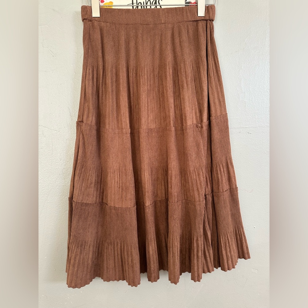 SHEIN curve brown skirt